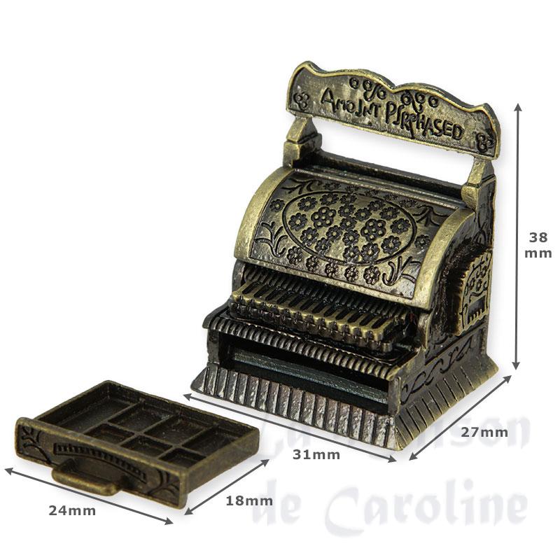 cash register with removable drawer miniature 1:12 Bilder 1