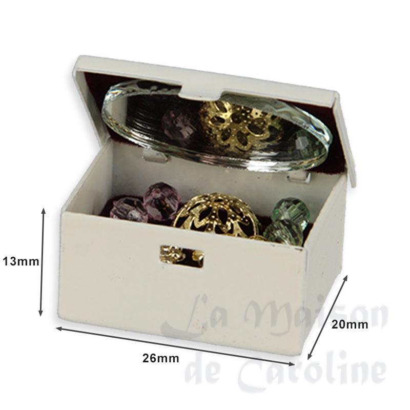 jewellery box white or pink miniature 1:12 Bilder 1