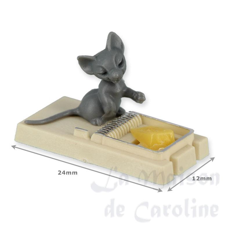 mouse trap with mouse miniature 1:12 Bilder 1