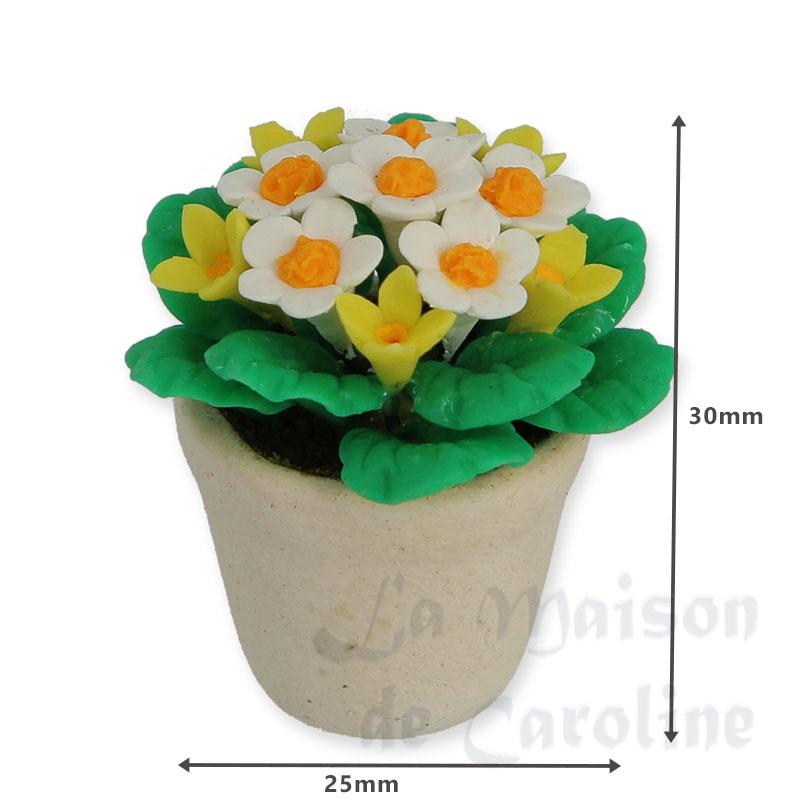 flower in pot miniature 1:12 Bilder 1