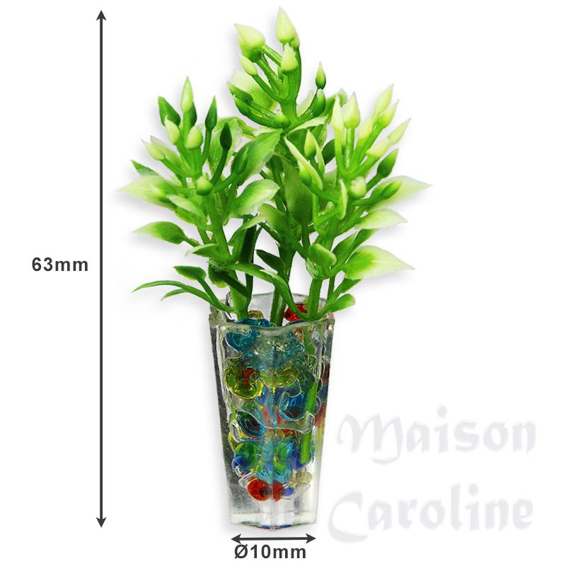 floral bouquet in a colourful vase miniature 1:12 Bilder 1
