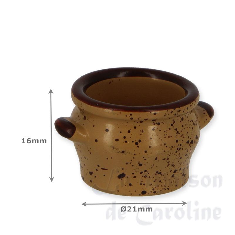 brown pot miniature 1:12 Bilder 1