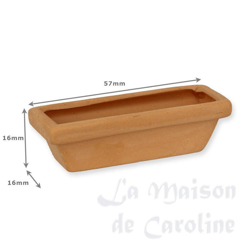 terra cotta flower pot empty miniature 1:12 Bilder 1