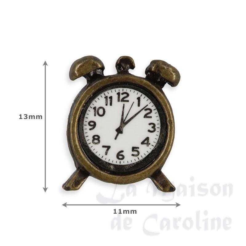 alarme clock antiq brass miniature 1:12 Bilder 1