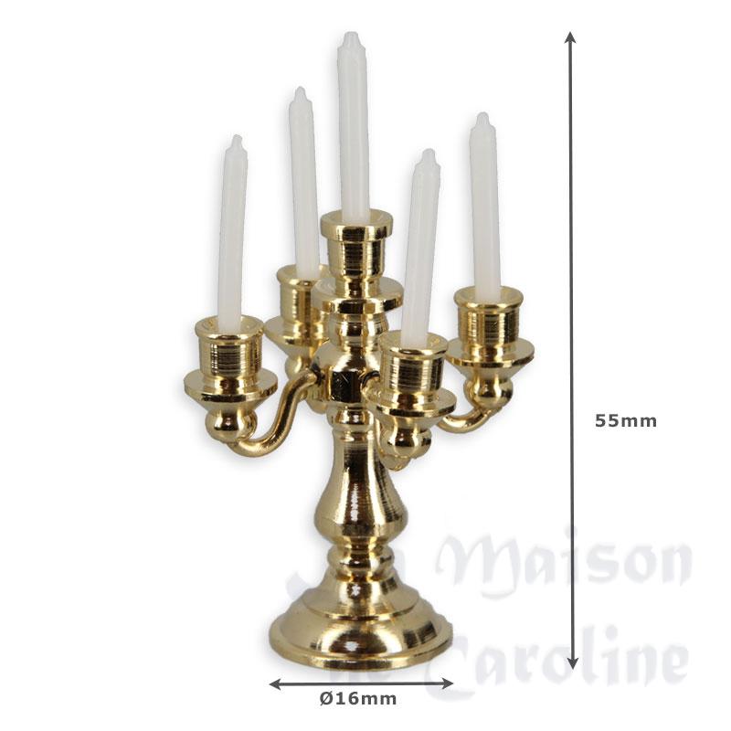brass candelabra miniature 1:12 Bilder 1