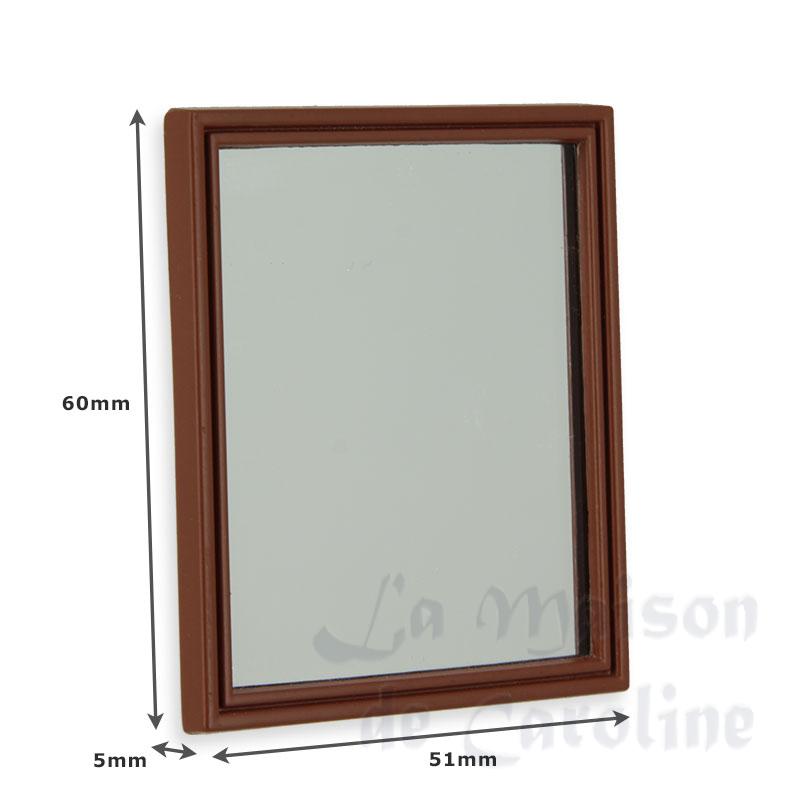 big wood mirror miniature 1:12 Bilder 1