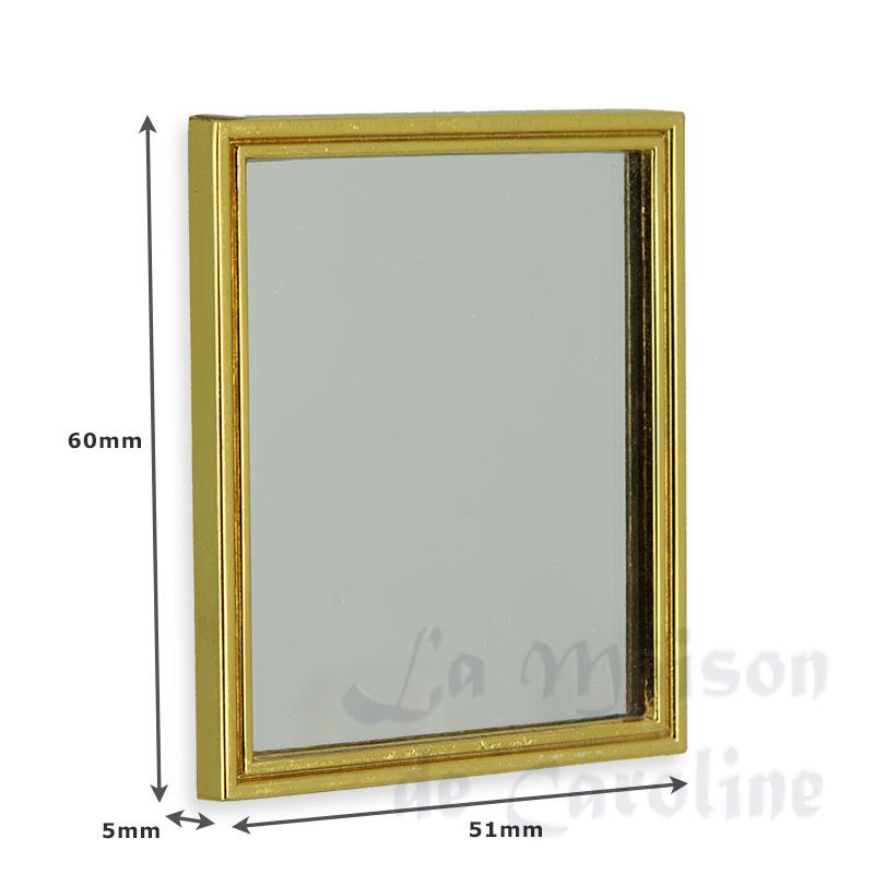 big gold mirror miniature 1:12 Bilder 1