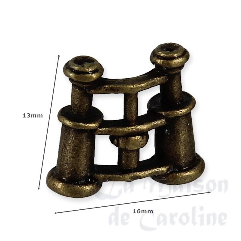 binocular antiq brass miniature 1:12 Bilder 1