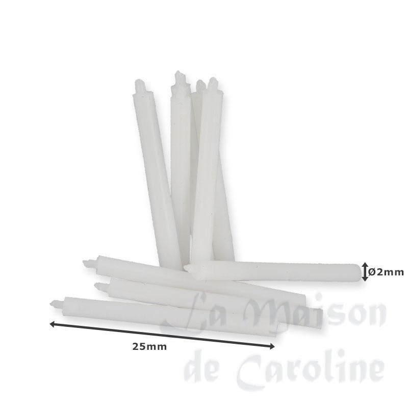 12 white candles miniature 1:12 Bilder 1