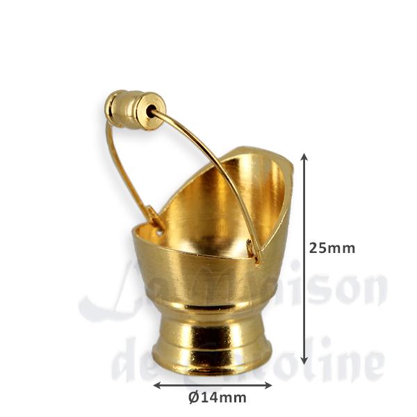 brass coal bucket Miniature 1:12 photo 2 brass coal bucket Miniature 1:12 photo 2
