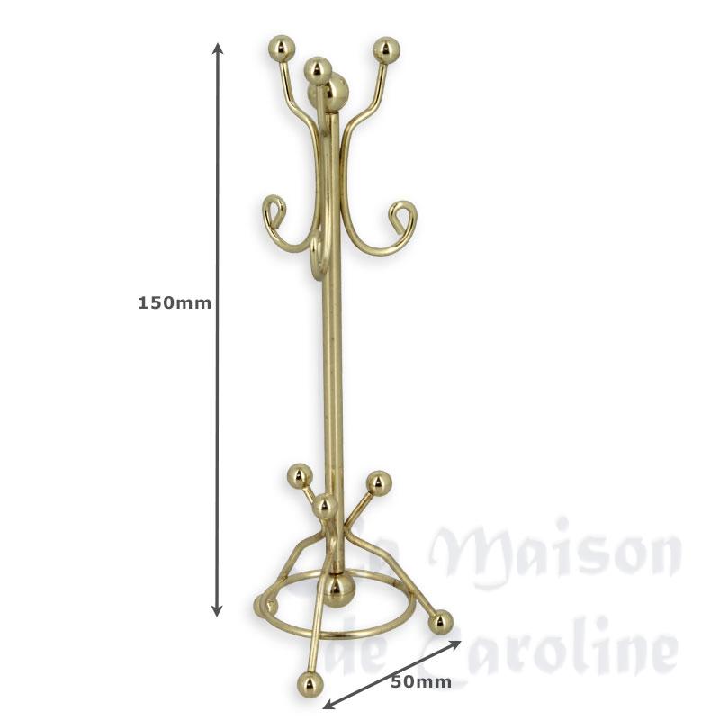 brass hat stand miniature 1:12 Bilder 1