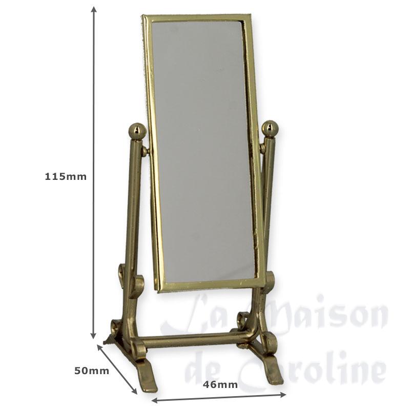 rectangle mirror brass miniature 1:12 Bilder 1