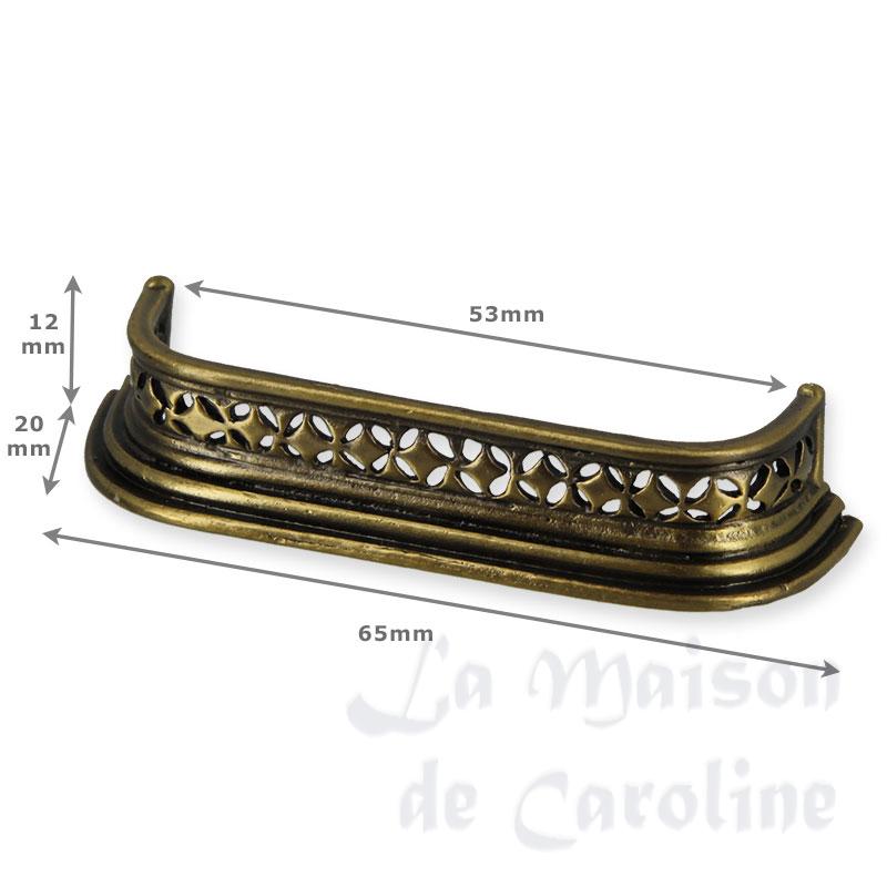 fireplace fender antique finish miniature 1:12 Bilder 1