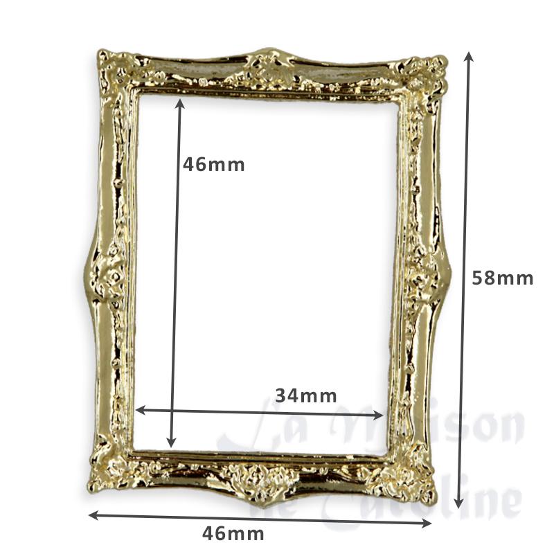 brass frame gold Miniature 1:12 photo 2 brass frame gold Miniature 1:12 photo 2