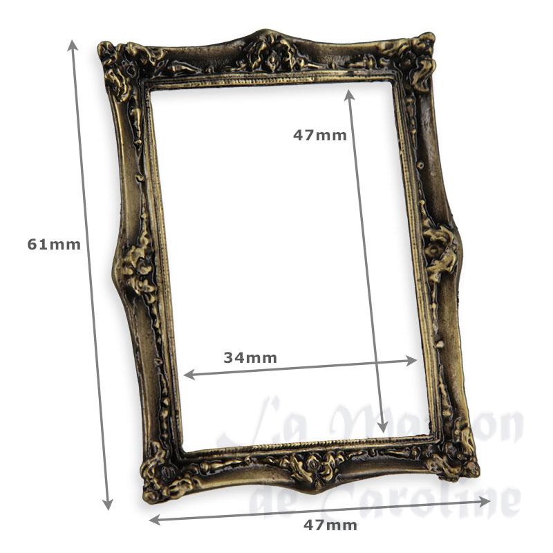 brass frame antique miniature 1:12 Bilder 1