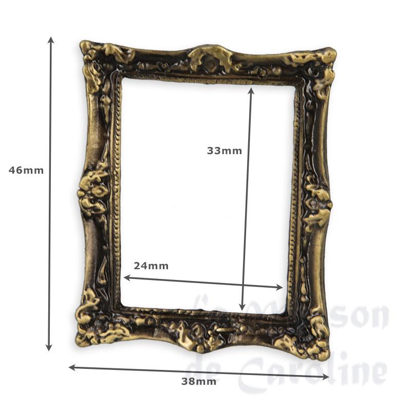 brass frame antique miniature 1:12 Bilder 1