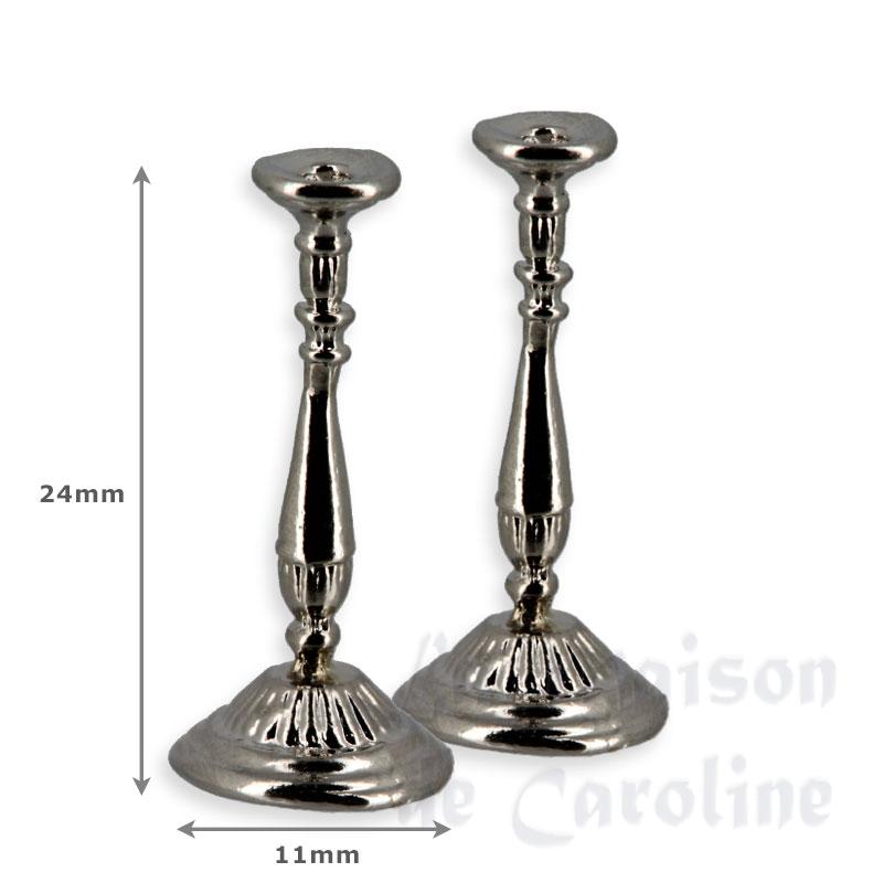 classic candelsticks pair miniature 1:12 Bilder 1