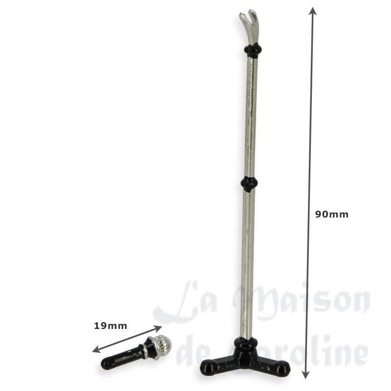 microphone with stand miniature 1:12 Bilder 2