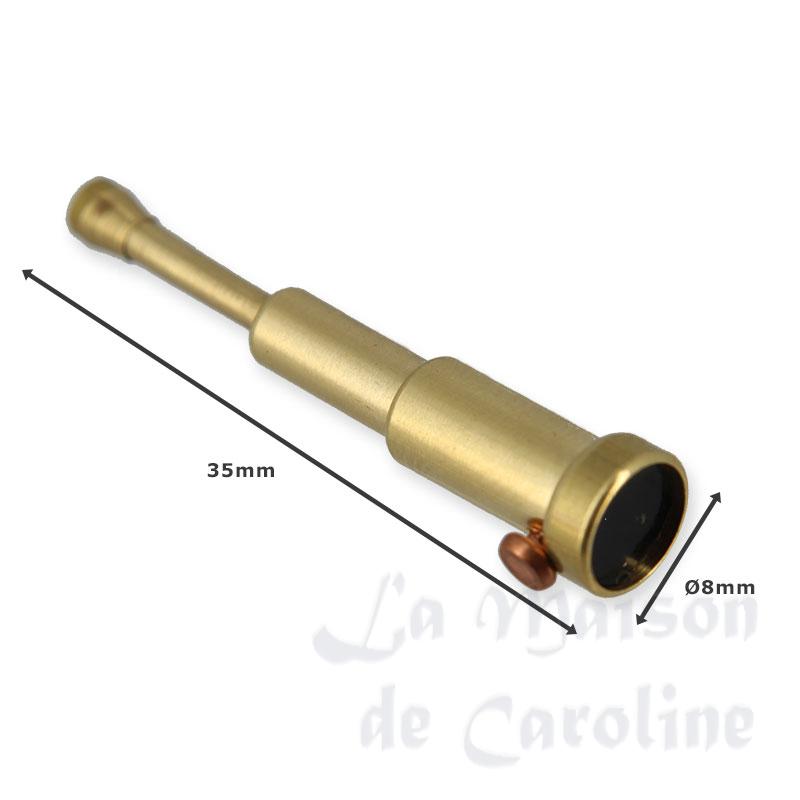 handheld telescop stretchable brass miniature 1:12 Bilder 1