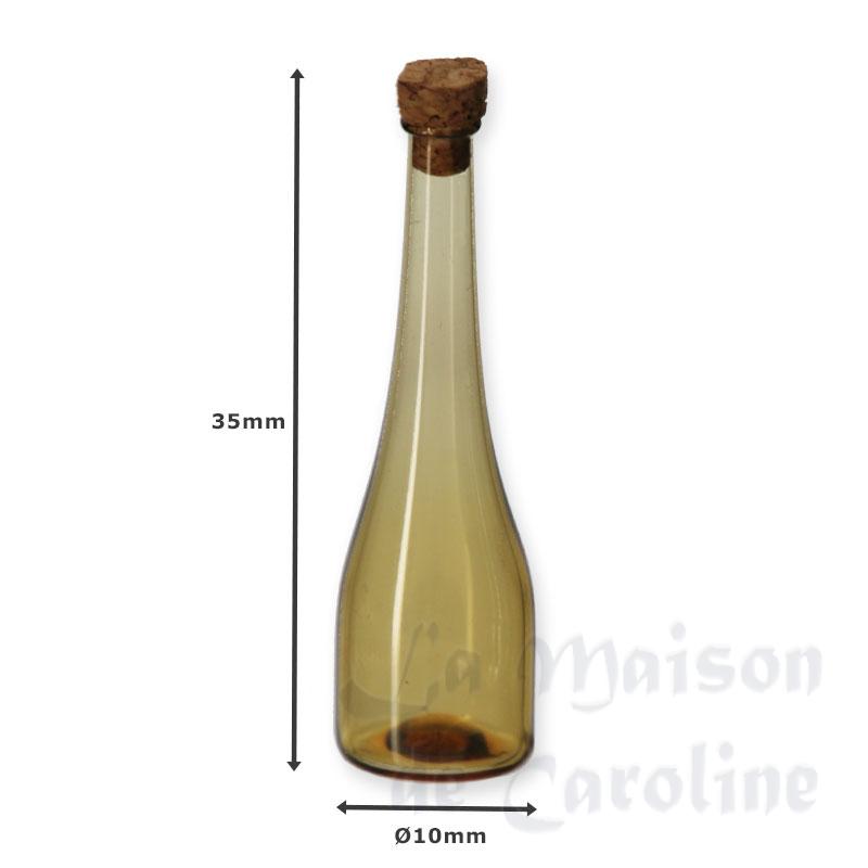 miniature: glass bottle yellow miniature 1:12 Bilder 1