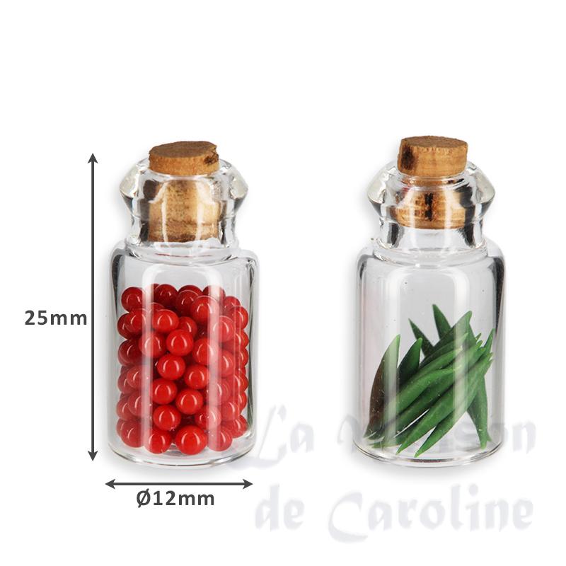 4 glass pickles w/cork Miniature 1:12 photo 2 4 glass pickles w/cork Miniature 1:12 photo 2