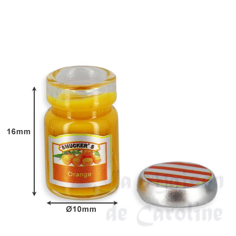 orange jam jar with lid miniature 1:12 Bilder 1