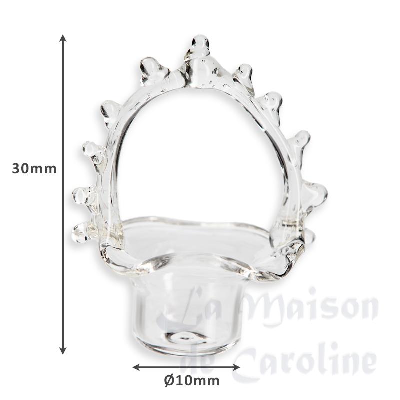 glass basket Miniature 1:12 photo 2 glass basket Miniature 1:12 photo 2