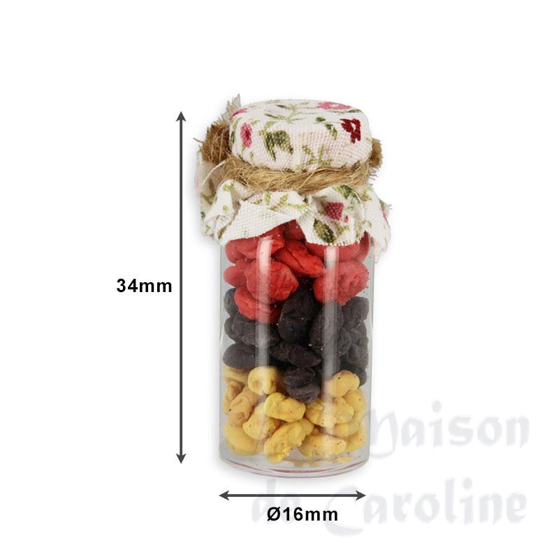 jar of preserved fruit miniature 1:12 Bilder 1