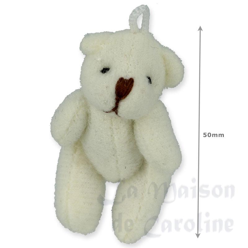 white teddy baer miniature 1:12 Bilder 1