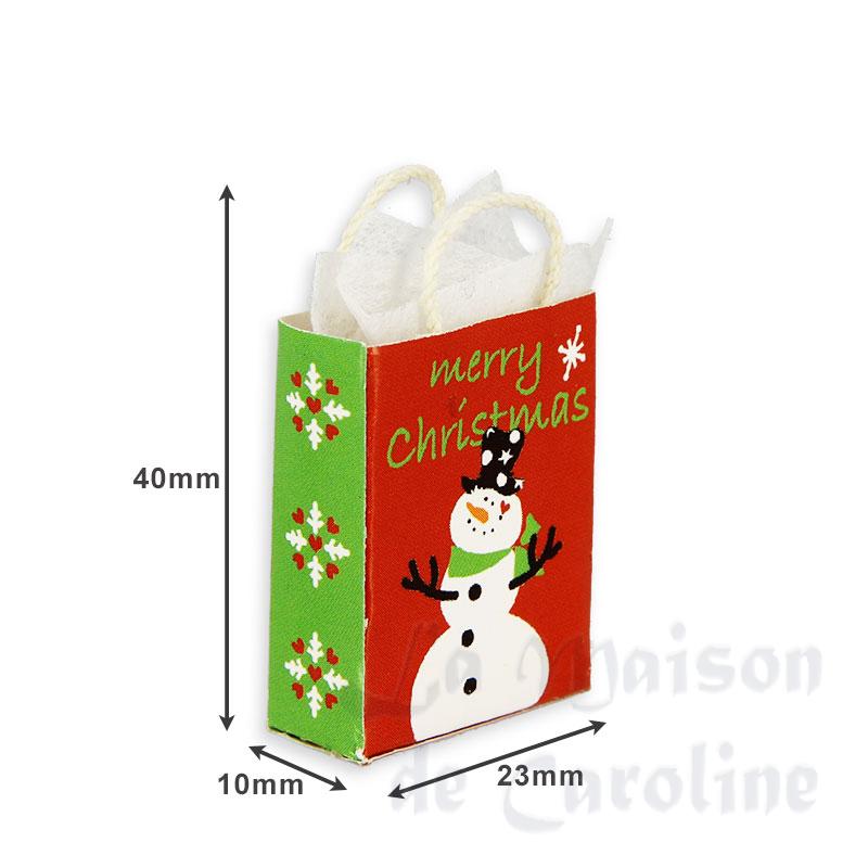 3 x'mas gift bags ass. miniature 1:12 Bilder 1