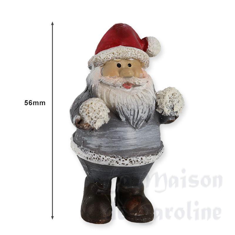 santa claus with snowballs miniature 1:12 Bilder 1