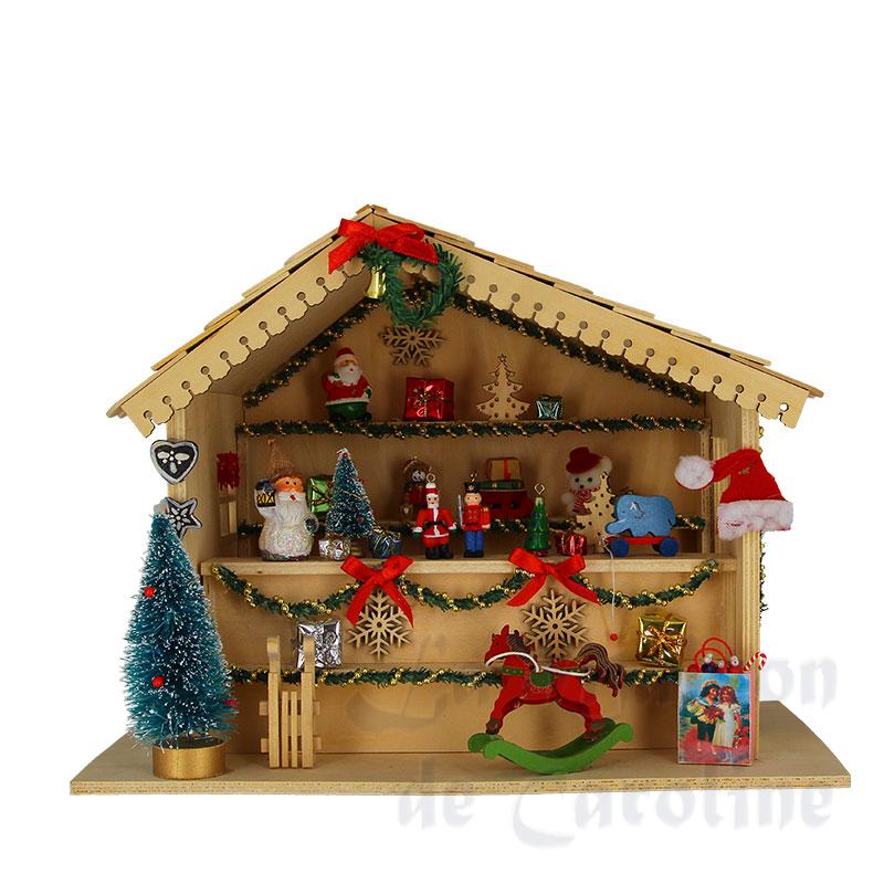 x'mas house brewood in kit miniature 1:12 Bilder 1