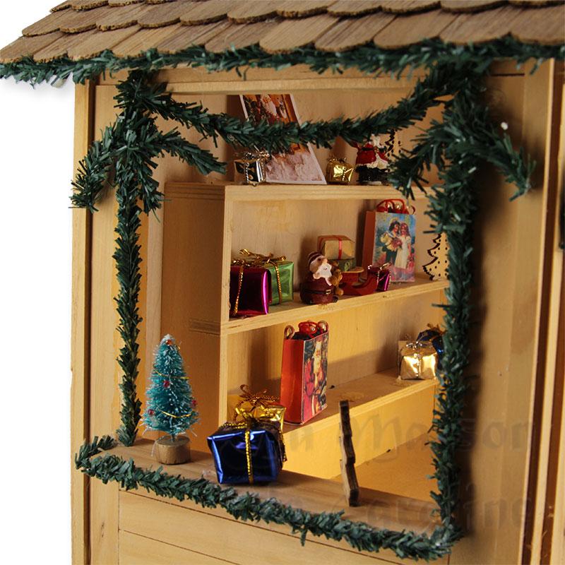 x'mas house barewood ( kit) miniature 1:12 Bilder 4
