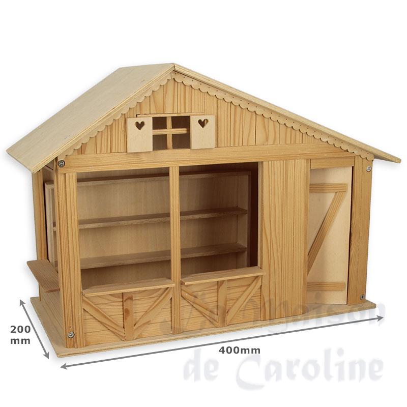 x'mas house barewood ( kit) miniature 1:12 Bilder 1