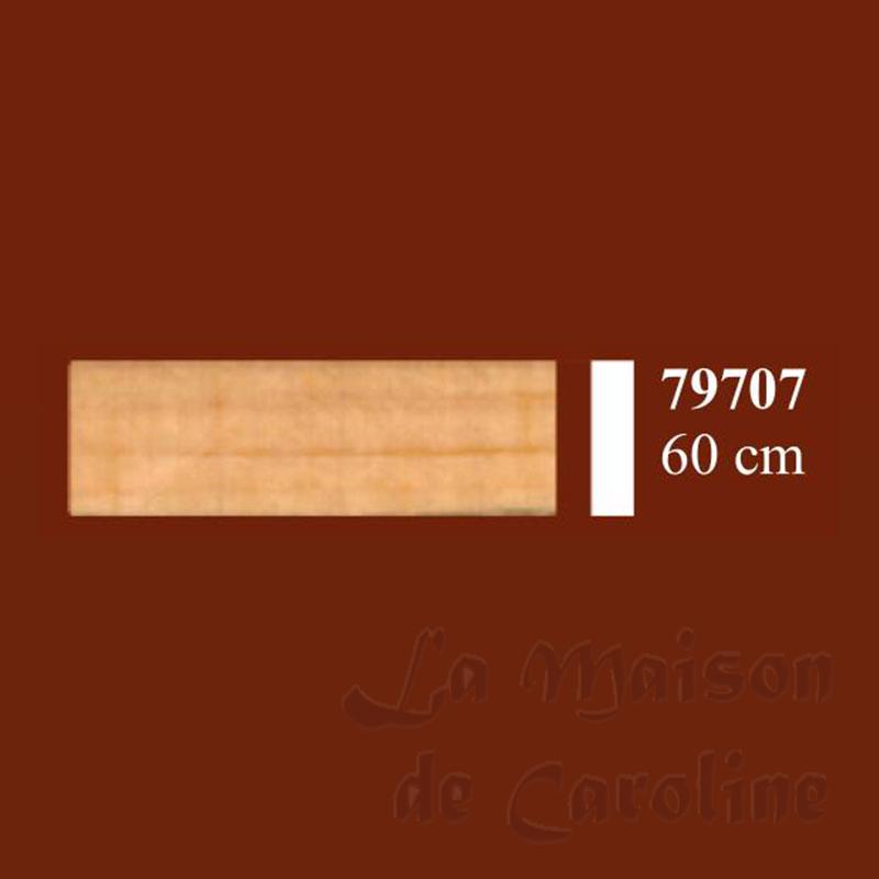 flat baseboard 3x10mm - lg.50cm miniature 1:12 Bilder 1