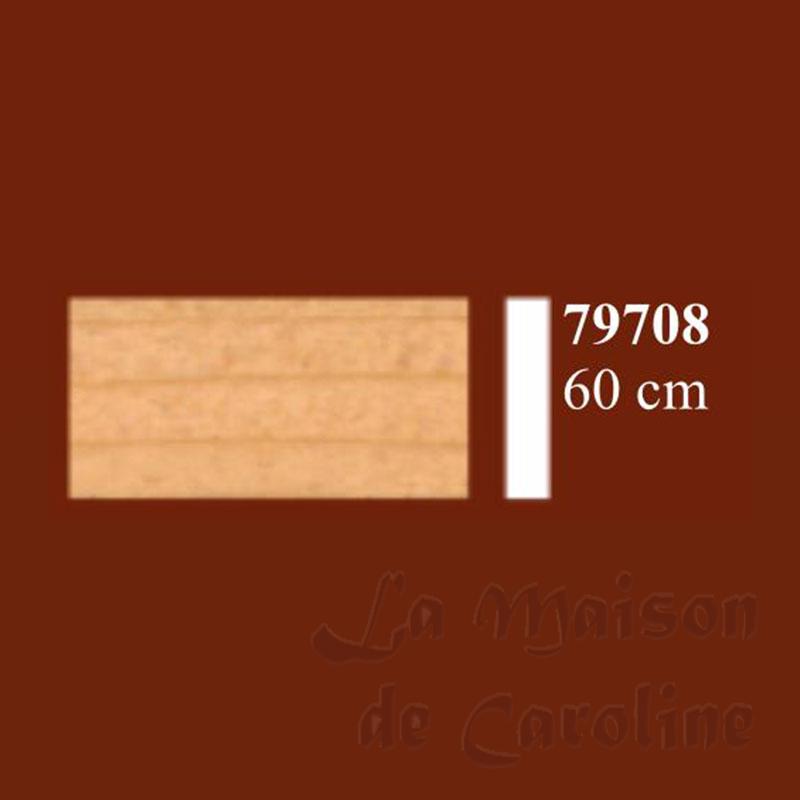 flat baseboard 3x15mm - lg.50cm miniature 1:12 Bilder 1