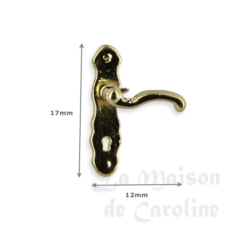 2 door level handle -one left, one right miniature 1:12 Bilder 1