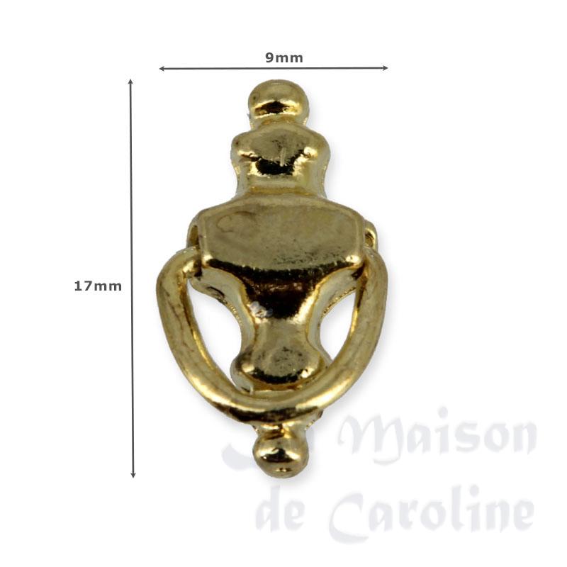 georgian brass door knocker miniature 1:12 Bilder 1
