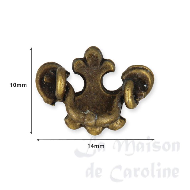 drawers handle antique finish miniature 1:12 Bilder 1