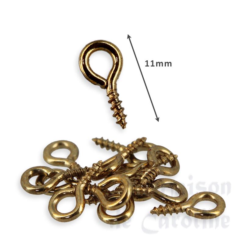 mini hooks, 50pcs in a bag for dollhouses 1:12 photo 2 mini hooks, 50pcs in a bag for dollhouses 1:12 photo 2