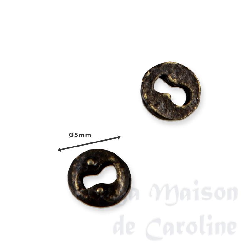 samll door key hole plate antique 2pcs miniature 1:12 for dollhouses 1:12