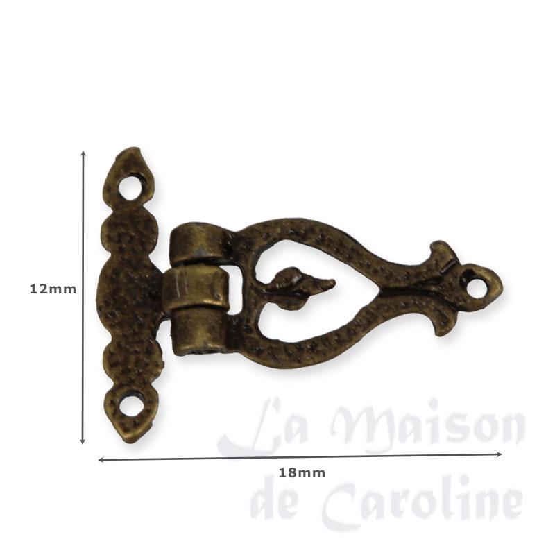 hinge, antiq brass miniature 1:12 Bilder 1