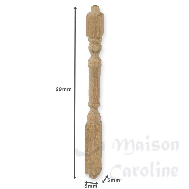 12 turned rail balusters miniature 1:12 Bilder 1