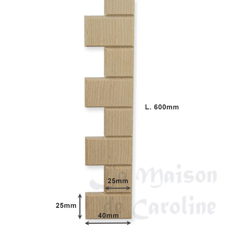 wooden stone frame - lg60cm miniature 1:12 Bilder 1