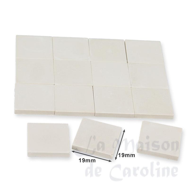 stone floor white 19x19mm, 36 pc miniature 1:12 Bilder 1