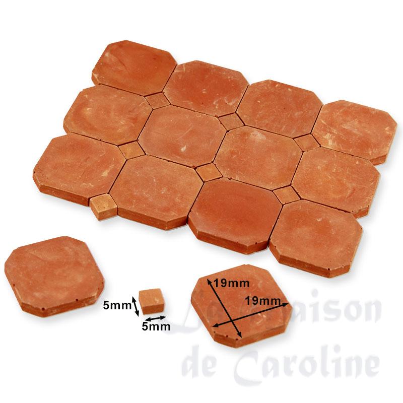stone floor cab.provence 19x19mm,50pc miniature 1:12 Bilder 1