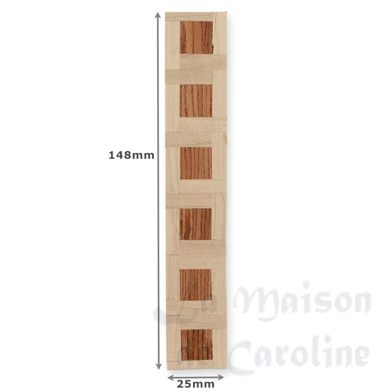 12 parquet stripes 25x148mm miniature 1:12 Bilder 1