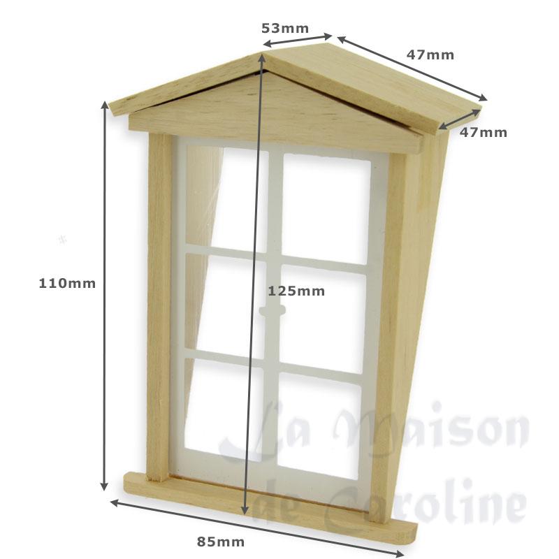 dormer window 17° w/plexiglass miniature 1:12 Bilder 1