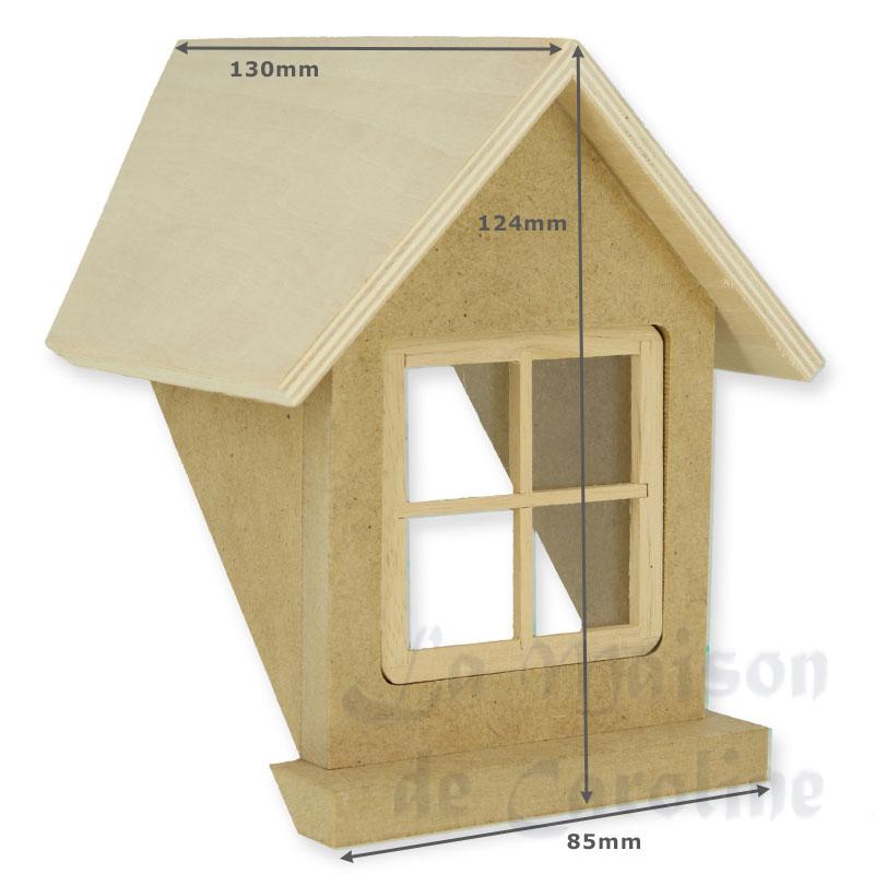 dormer window 45° w/plexiglass miniature 1:12 Bilder 1