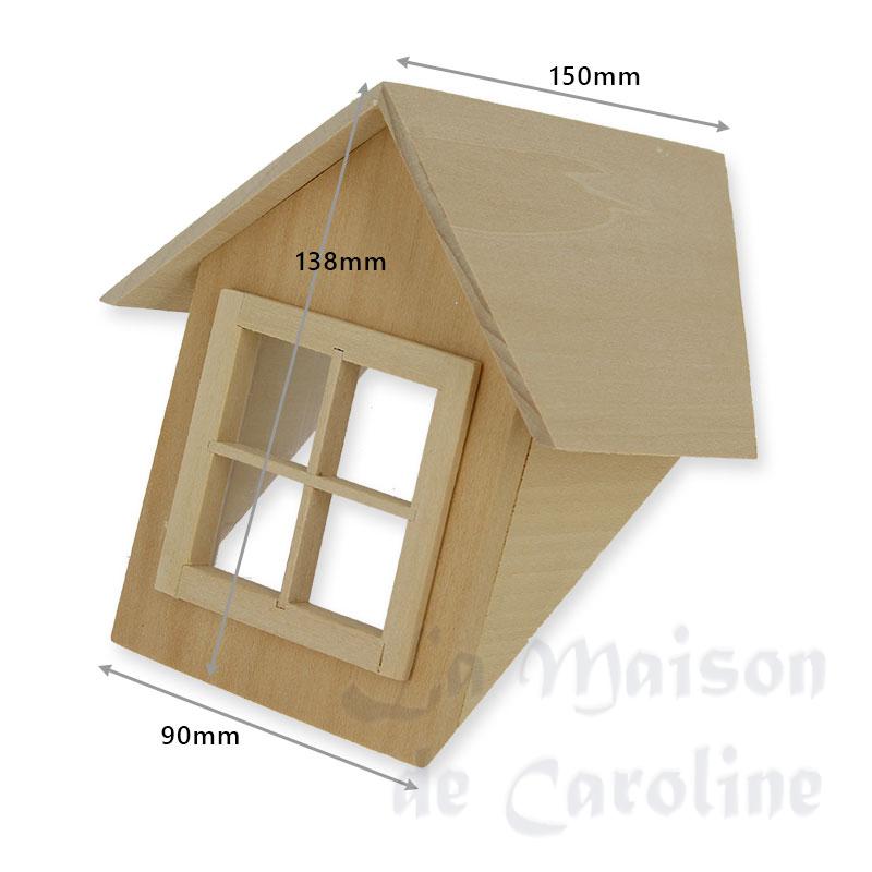 dormer window 45° 48x50 miniature 1:12 Bilder 1